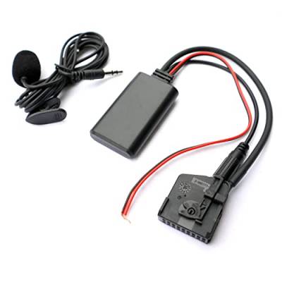 Bluetooth Modul Wireless Audio Adapter AUX Empfänger mit Mikrofon für Mercedes Benz W203 W209 W211 18Pin Stecker von ENJOY-UNIQUE