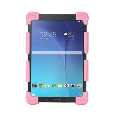 Universal verstellbar ausziehbar stoßfest Ständer Silikon Schutzhülle für 20,1 cm 20,3 cm 21,1 cm 22,6 cm 22,9 cm Tablets PC iPad Samsung Chuwi Tablet rose von ENJOY-UNIQUE