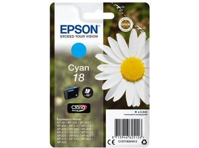 EPSON Original Tintenpatrone Cyan (C13T18024012) von EPSON