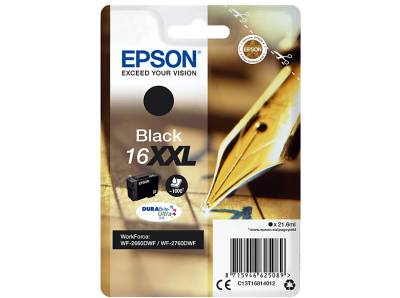 EPSON Original Tintenpatrone Schwarz (C13T16814012) von EPSON