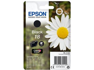 EPSON Original Tintenpatrone Schwarz (C13T18014012) von EPSON