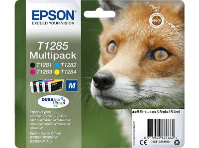 EPSON Original Tintenpatrone mehrfarbig (C13T12854010) von EPSON