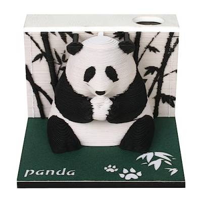 3D-Haftnotizen Panda Notizblöcke mit Stifthalter, 217 Blatt Memo Pad Papier Kunst 3D Notizblock, Notizblöcke für Kind/Liebhaber/Freunde/Ehefrau/Student Geschenke von ERKIES