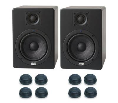 ESI ESI Aktiv 05 Monitor-Box Paar + Schwingungsdämpfer Home Speaker von ESI