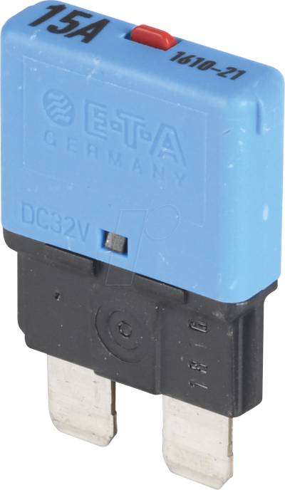 ETA 1610-21-15A - KFZ-Sicherung, 15 A, blau von ETA