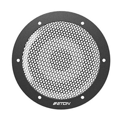 ETON GR8 HG: Hochwertiges Lautsprechergitter für 80 mm / 3 Zoll Mitteltöner, Lautsprecherabdeckung aus pulverbeschichtem Metall, Grill mit sandgestrahltem Montagering von ETON
