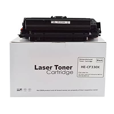 Remanufactured Replacemnent for HP M651 CF330X Black Toner Cartridge Also for 654X Compatible with The Hewlett Packard Laserjet Enterprise M651 von Eason Bros