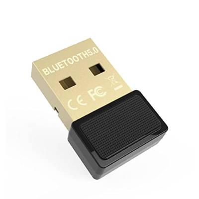 EasyULT Bluetooth 5.0 USB Adapter, Bluetooth Dongle Stick for Laptops Desktop, Supports Headphones, Mouse, Data Transfers, Music and Calls, unterstützt Windows 10/8.1/8/7 Plug & Play von EasyULT