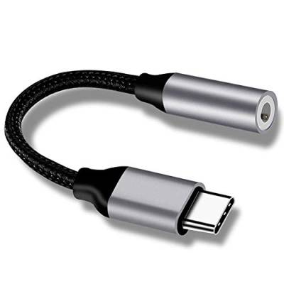 EasyULT USB C auf 3.5 Klinke Adapter,USB C Aux Adapter zu Kopfhörer Jack Audio Adapter für Samsung S22/S21/S20/S20 FE/Note20/Note10, Huawei P40/P30 Pro/P20/P20 Pro von EasyULT