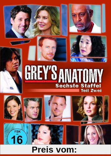 Grey's Anatomy: Die jungen Ärzte - Sechste Staffel, Teil Zwei [3 DVDs] von Edward Ornelas