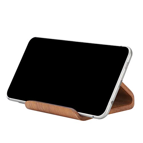 Handy Ständer Holz, Tisch Tablet Ständer Handyhalter Universal Schreibtisch Handy Halterung Smartphone Ständer für Desktop alle Tablet Handys von Ejoyous