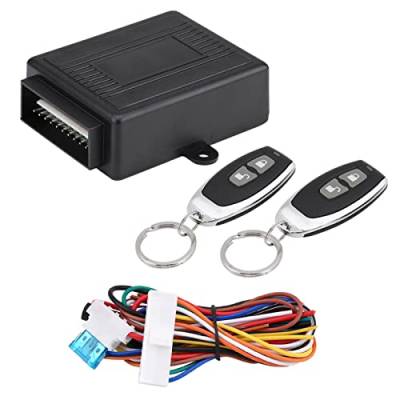 Universal Car Remote Central Kit, Türschloss Keyless Entry System Zentralverriegelungs Fernbedienungs Kit mit Steuerbox, 2 Fernbedienungen für Auto Fahrzeug LKW Funkfernbedienung von Ejoyous