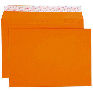 ELCO Briefumschläge Color DIN C5 ohne Fenster orange haftklebend 25 St. von Elco