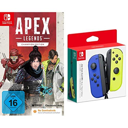 APEX Legends: Champion Edition (Download Code) + Nintendo Joy-Con 2er-Set, blau/neon-gelb [Nintendo Switch] von Electronic Arts