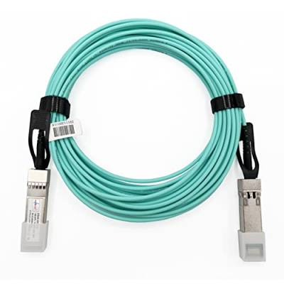 Elfcam® - 15 Meter 10Gb SFP+ Aktives Kabel OM3-10G AOC Kabel - SFP+ auf SFP+, SFP-10G-AOC Kompatibel, 15m von Elfcam