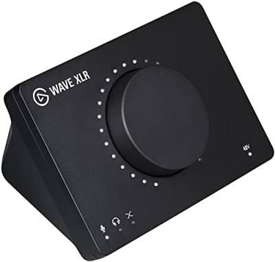 Elgato Wave XLR - Audiomixer und Vorverstärker für XLR-Mikro, Interface-Steuerung, 48 V Phantomspeisung, Tippen zum Stummschalten, digitale Mixing-Software zum Streamen, Aufnehmen, Podcasten, Mac/PC von Elgato