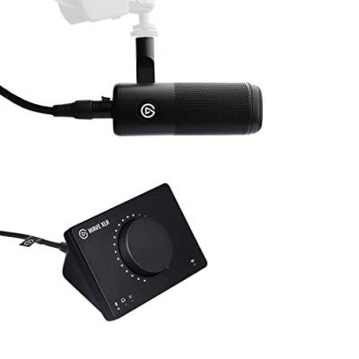 Elgato XLR Paket - Dynamisches XLR-Mikro, Audiomixer für XLR-Mikro zu USB-C, nierenförmige, unterdrückt Hintergrundgeräusche, Podcasting, Streaming, Broadcasting, für Mac/PC mit 3m XLR Kabel von Elgato