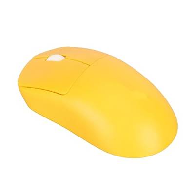 Elprico Drahtlose Gaming-Maus, 1200 DPI 2,4 G Mechanische Click-Fit Palm Batteriebetriebene Computermaus für Desktop-PC-Laptop (Gelb) von Elprico