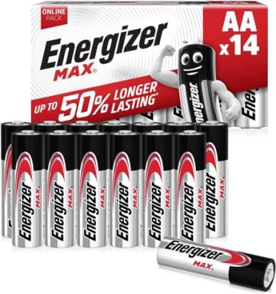 Energizer Max AA Batterien, Alkaline, 14er-Pack (Amazon exklusiv) von Energizer