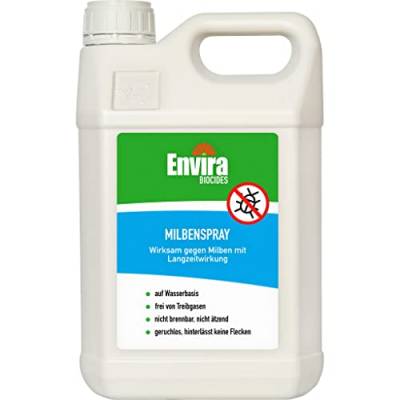 Envira Anti-Milben-Mittel 5Ltr - Milben-Spray für Matratzen mit Langzeitwirkung - Geruchlos & Auf Wasserbasis von Envira