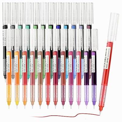 EooUooIP Fineliner Stifte,Fineliner Bunt,24 Color Tintenroller mit flüssiger Tinte,0,5 mm Filzstift Stifte Feiner Spitze zum Zeichnen und Schreiben von Skizzen, Journaling von EooUooIP