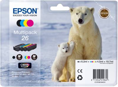 26 Claria Premium Multipack 4-farbig von Epson