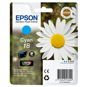 EPSON 18 / T1802  cyan Druckerpatrone von Epson