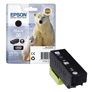 EPSON 26 / T2601  schwarz Druckerpatrone von Epson