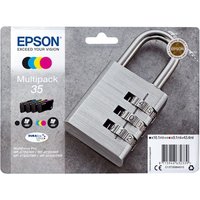Epson 35 Original Druckerpatronen Multipack Schwarz, Cyan, Gelb, Magenta T3586 von Epson