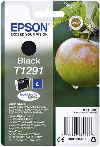 Epson Druckerpatrone T1291 Original Schwarz C13T12914012 von Epson