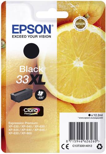 Epson Druckerpatrone T3351, 33XL Original Schwarz C13T33514012 von Epson