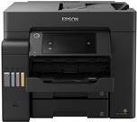 Epson EcoTank ET-5800 - Multifunktionsdrucker - Farbe - Tintenstrahl - A4 (210 x 297 mm) (Original) - A4 (Medien) - bis zu 32 Seiten/Min. (Drucken) - 550 Blatt - 33.6 Kbps - USB 2.0, LAN, Wi-Fi(ac) - Schwarz (C11CJ30401) von Epson