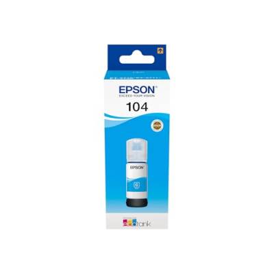 Epson Original 104 EcoTank Tintenflasche (ET-2710 ET-2711 ET-2720 ET-2726 ET-4700 ET-2712 ET-2721) cyan von Epson