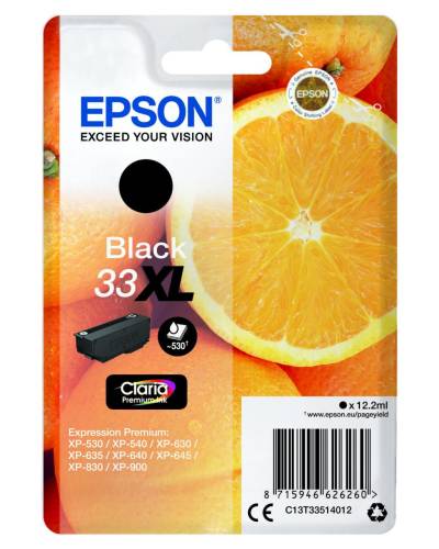 Epson Original 33XL Orange Druckerpatrone - schwarz (C13T33514012) von Epson