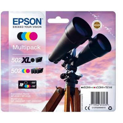 Epson Original 502/502XL Tinte 4er Multipack bkcmy - C13T02W94010 von Epson