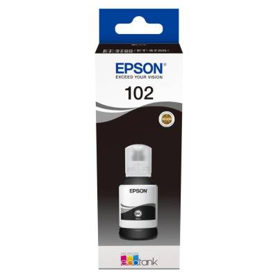 Epson Original EcoTank 102 Nachfülltinte schwarz 7.500 Seiten 127ml (C13T03R140) von Epson