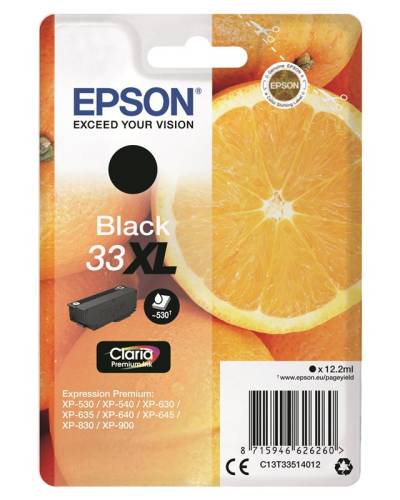Epson Original - Tinte XL schwarz - 33 Claria von Epson