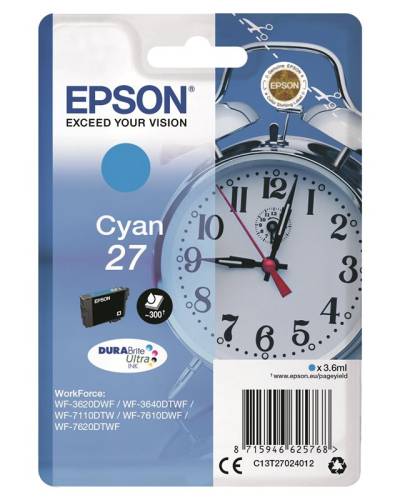 Epson Original - Tinte cyan - 27 DURABrite von Epson