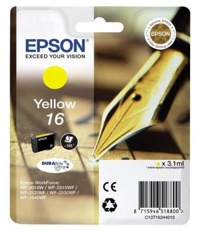 Epson Singlepack gelb 16 Ultra Ink T1624 von Epson