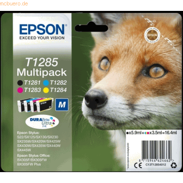 Epson Tintenpatrone Epson T1285 4-farbig von Epson