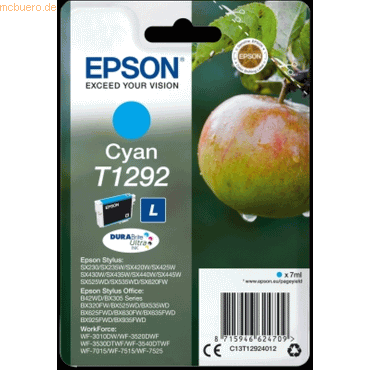 Epson Tintenpatrone Epson T1292 cyan von Epson