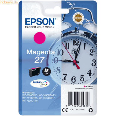Epson Tintenpatrone Epson T2703 magenta von Epson