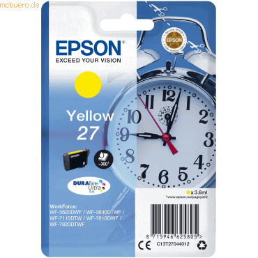 Epson Tintenpatrone Epson T2704 gelb von Epson