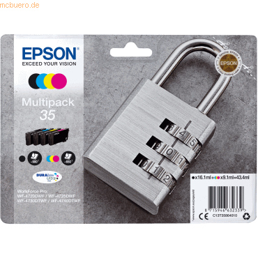 Epson Tintenpatronen Epson T3586 schwarz/cyan/gelb/magenta von Epson