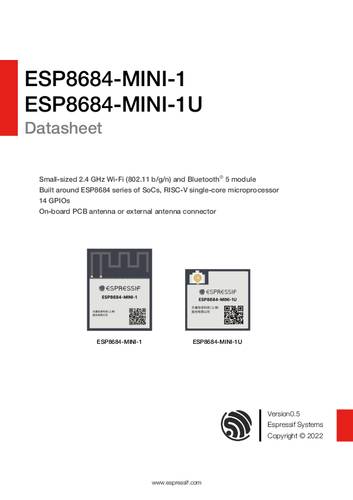 Espressif ESP8684-MINI-1-H2 WiFi-Modul von Espressif