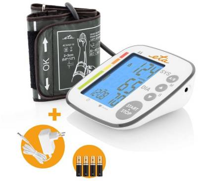 TMB-1490-CS Oberarm-Blutdruckmessgerät weiß/schwarz von Eta