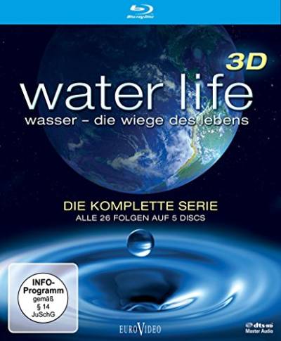 Water Life 3D: Wasser - Die Wiege des Lebens (Die komplette Serie, Alle 26 Folgen auf 4 Discs) [Blu-ray 3D] von EuroVideo Medien GmbH