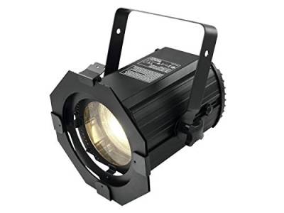 Eurolite LED THA-50F Theater-Spot | Fresnel-Scheinwerfer (Stufenlinse), 50-W-Warmweiß-LED, extrem leise, DMX von Eurolite