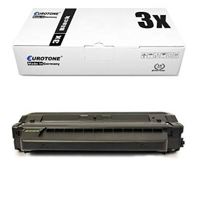 3X Eurotone Toner für Samsung ML 1910 1911 1915 2525 2526 2540 2545 2580 2581 DSP R ND W N ersetzt MLT-D1052L von Eurotone