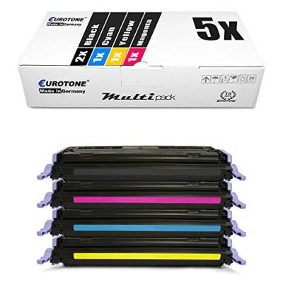 5X Müller Printware kompatibler Toner für HP Color Laserjet cm 1015 1017 MFP ersetzt Q6000A-03A 124A von Eurotone